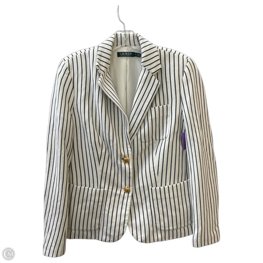 Blazer By Lauren By Ralph Lauren In Black & White, Size: M
