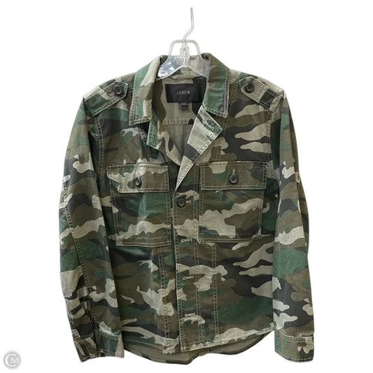 Jacket Shirt By J. Crew In Camouflage Print, Size: M