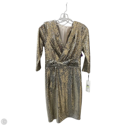 Dress Party Midi By Calvin Klein In Gold, Size: S