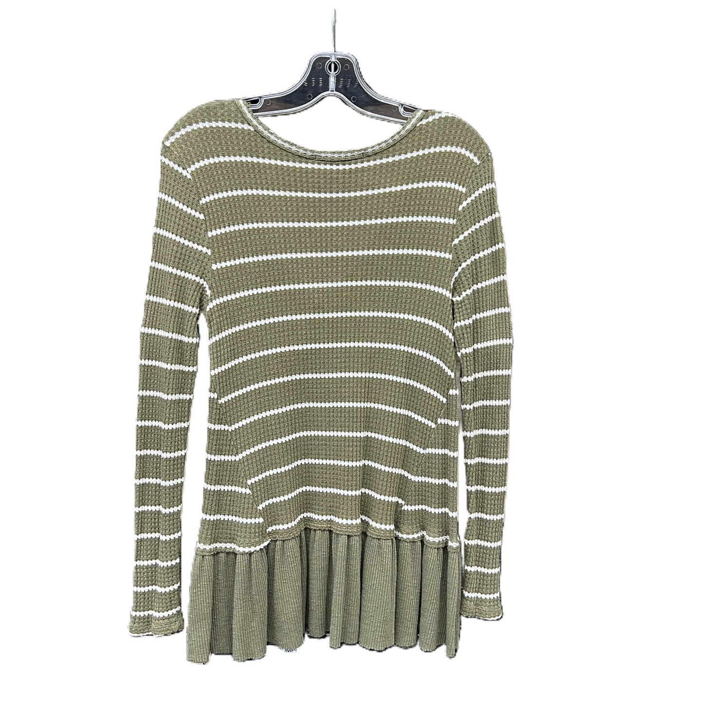 Top Long Sleeve By Eri + Ali In Green, Size: S