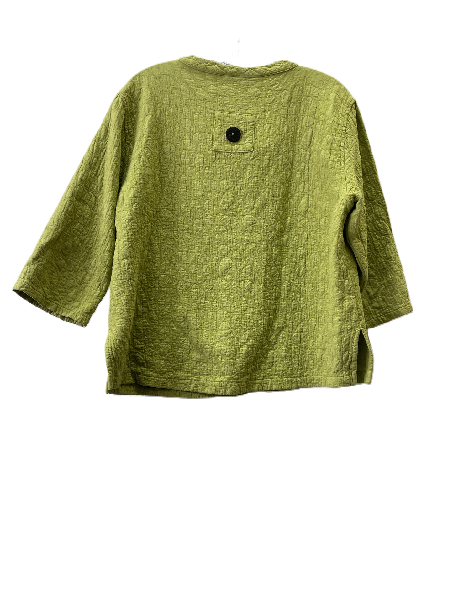 Top Long Sleeve By color me cotton In Green, Size: M