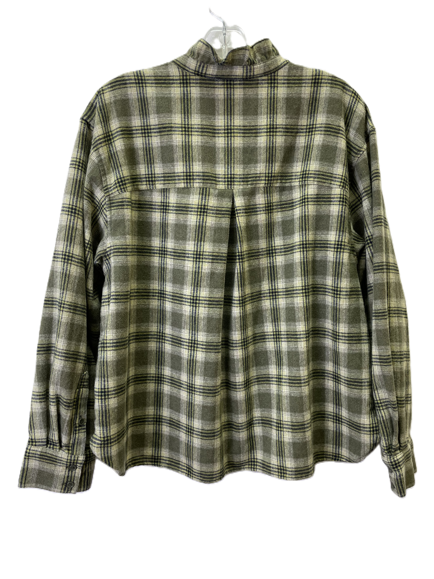 Top Long Sleeve By Banana Republic In Green, Size: L