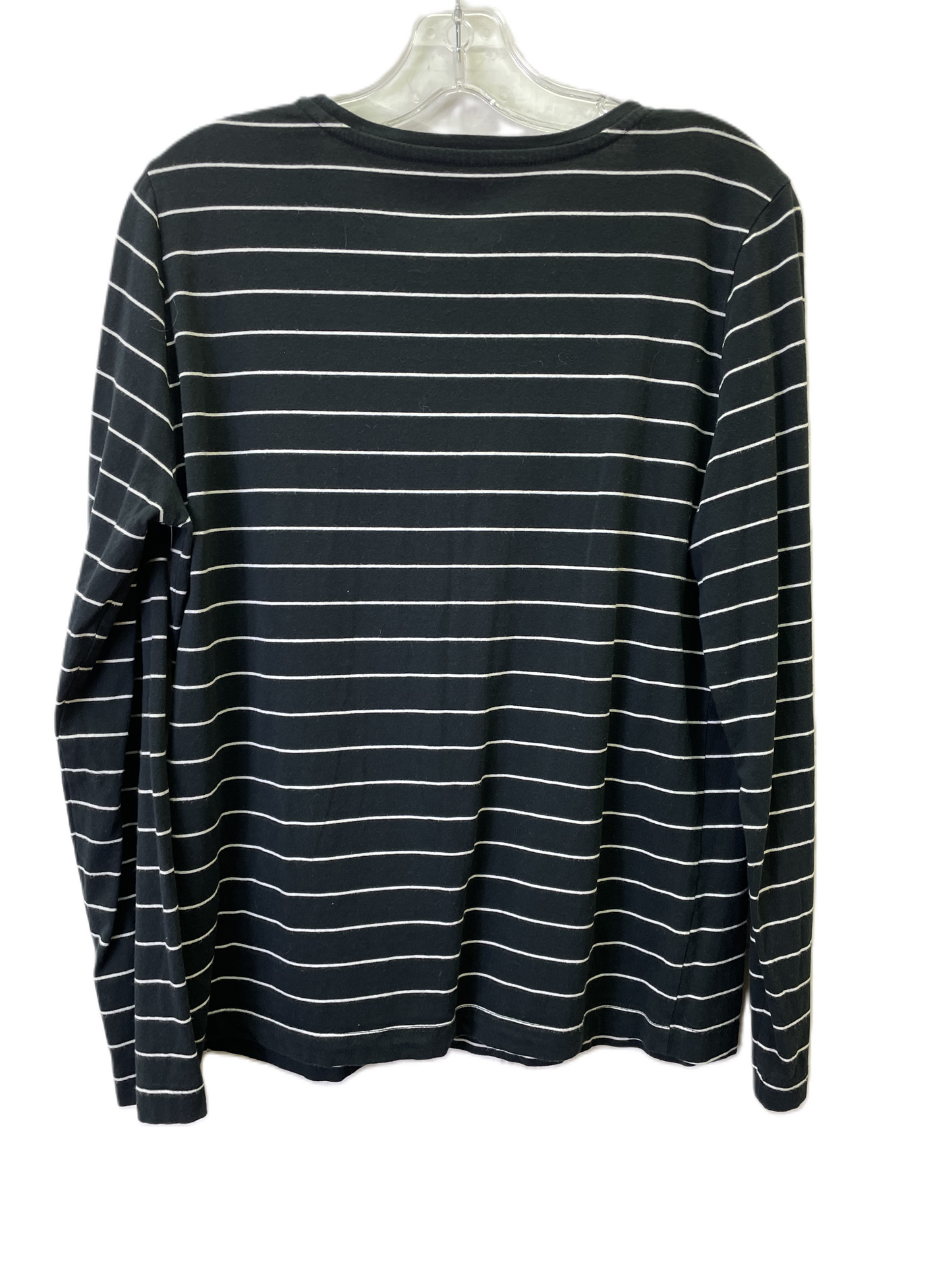 Top Long Sleeve Basic By Banana Republic In Black, Size: L