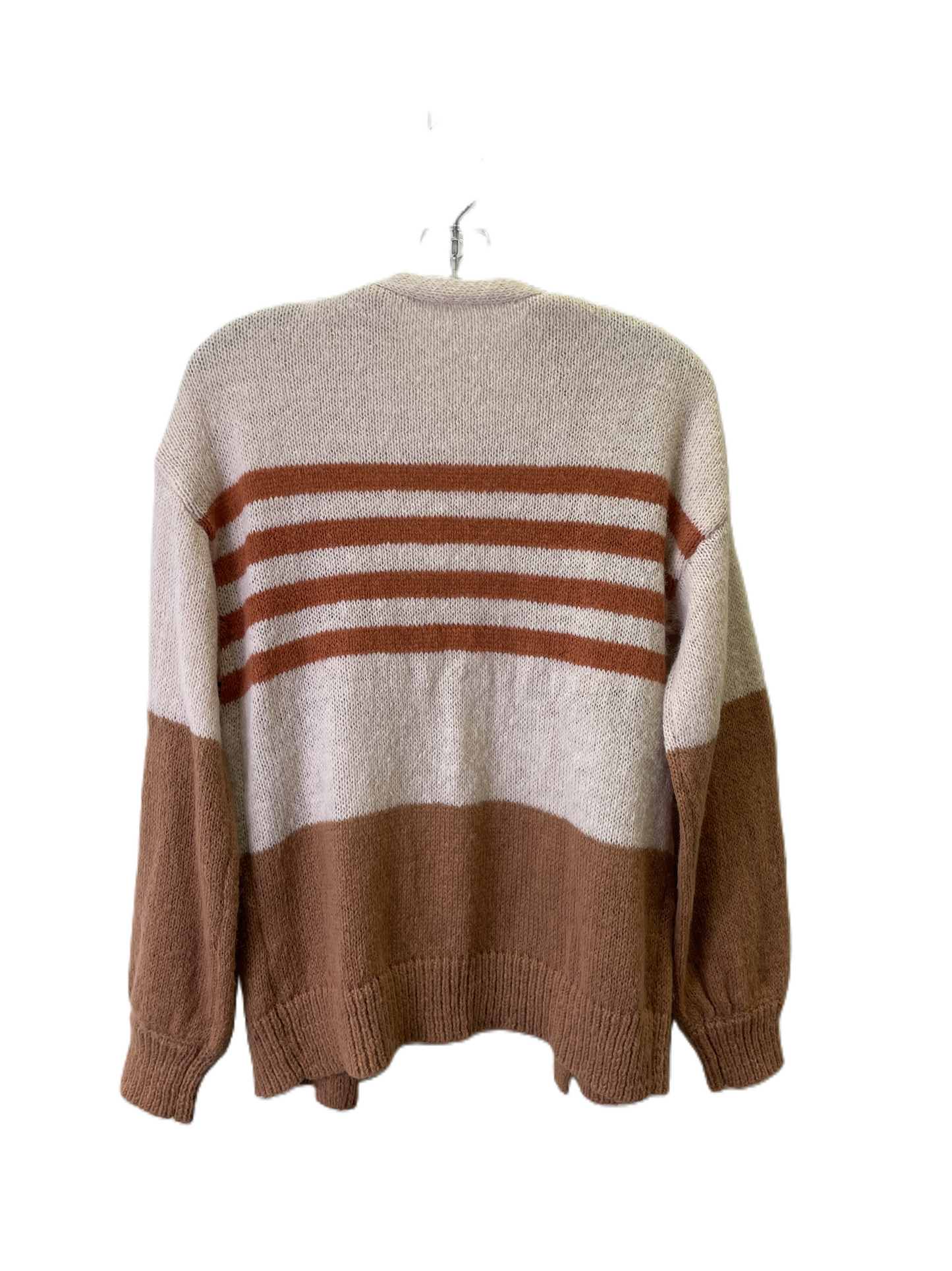 Sweater Cardigan By Cme In Tan, Size: S