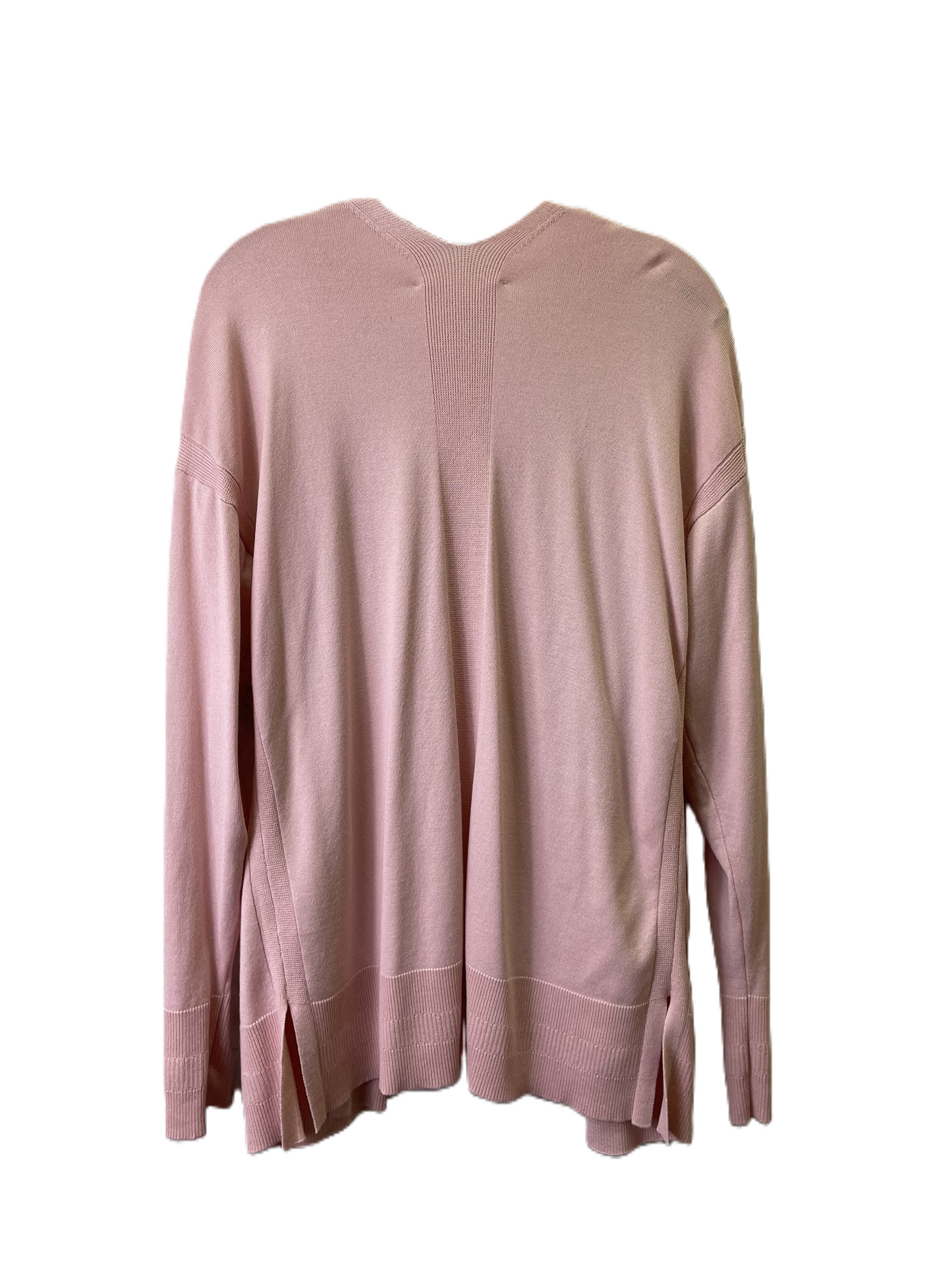 Sweater Cardigan By Time And Tru In Pink, Size: L