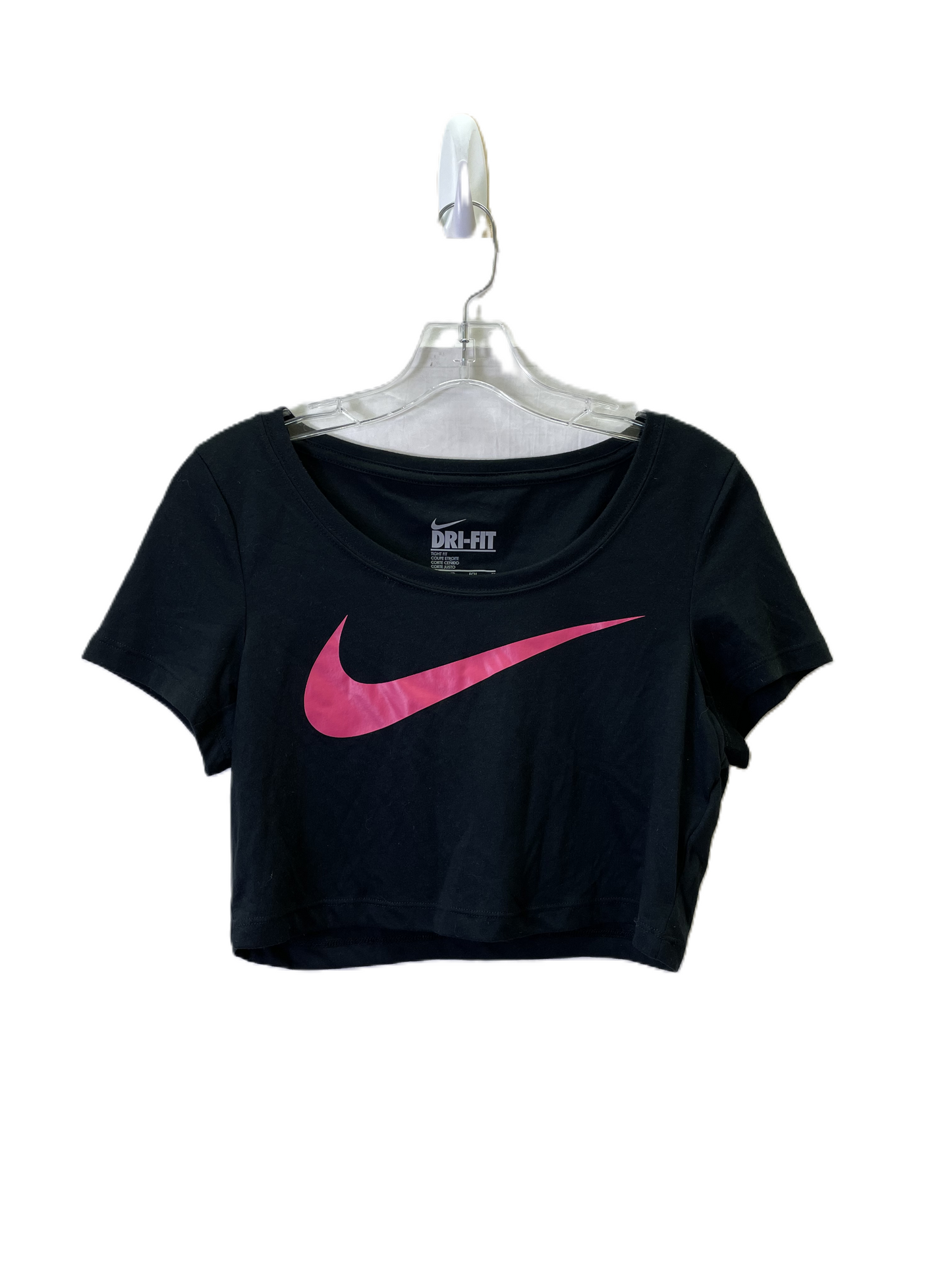 Athletic Top Short Sleeve By Nike Apparel In Black, Size: Xs