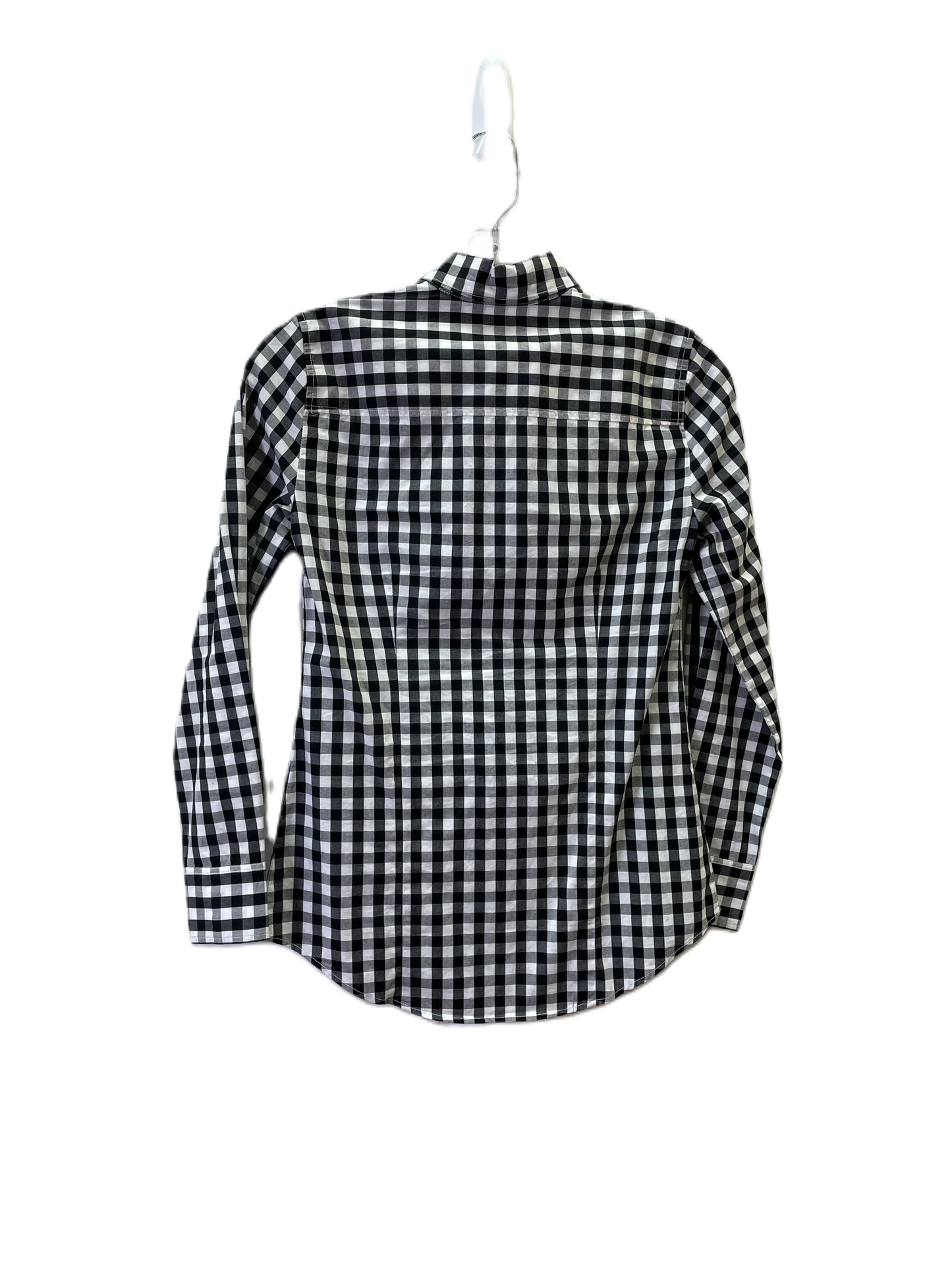 Top Long Sleeve By J. Crew In Black & White, Size: Xxs