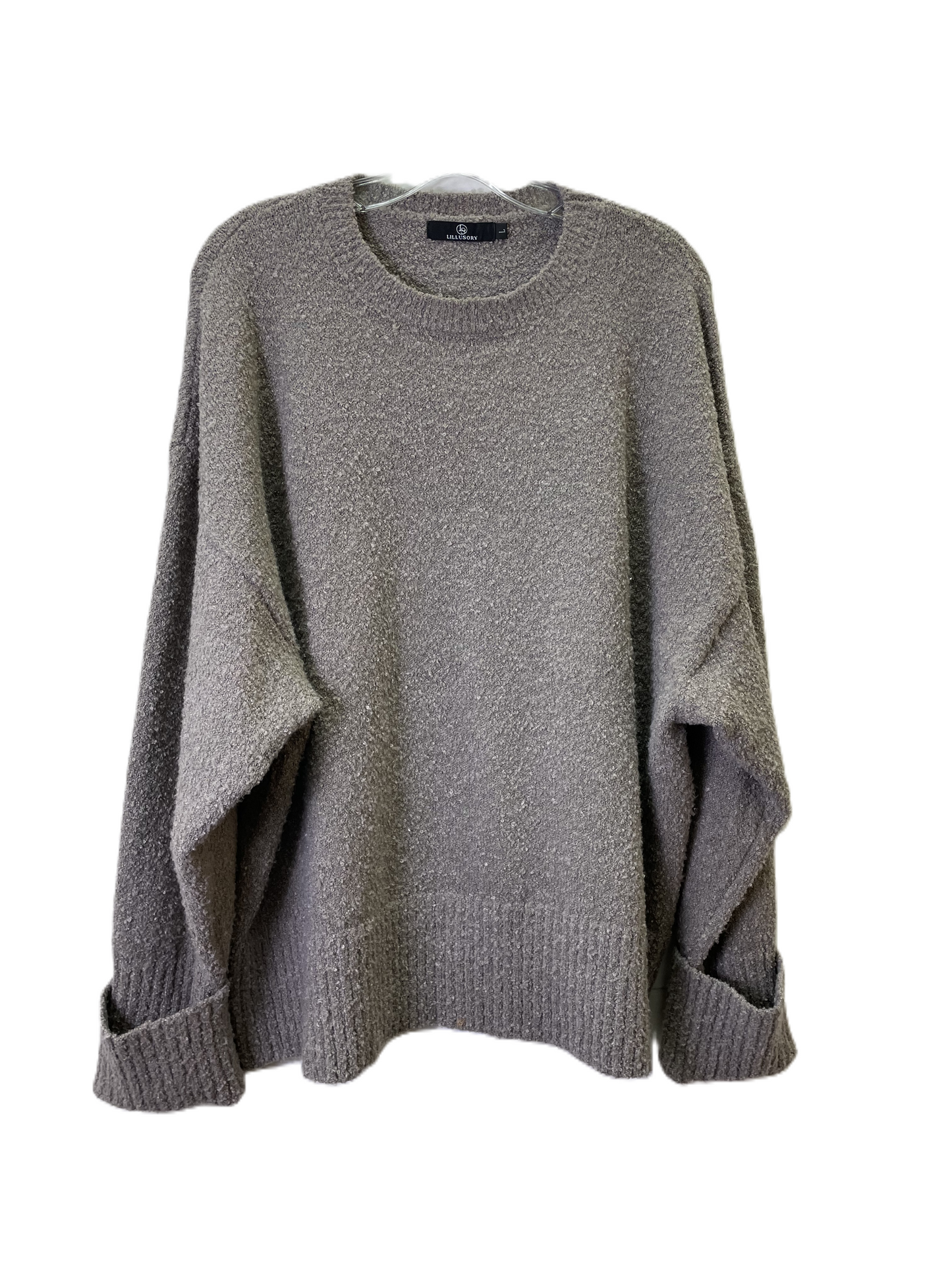 Sweater By Lillusory In Taupe, Size: L