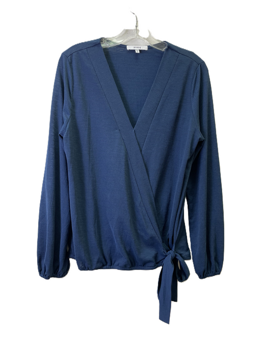 Top Long Sleeve By Ro & De In Blue, Size: M