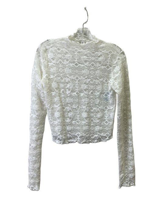 Top Long Sleeve By Bp In Cream, Size: M