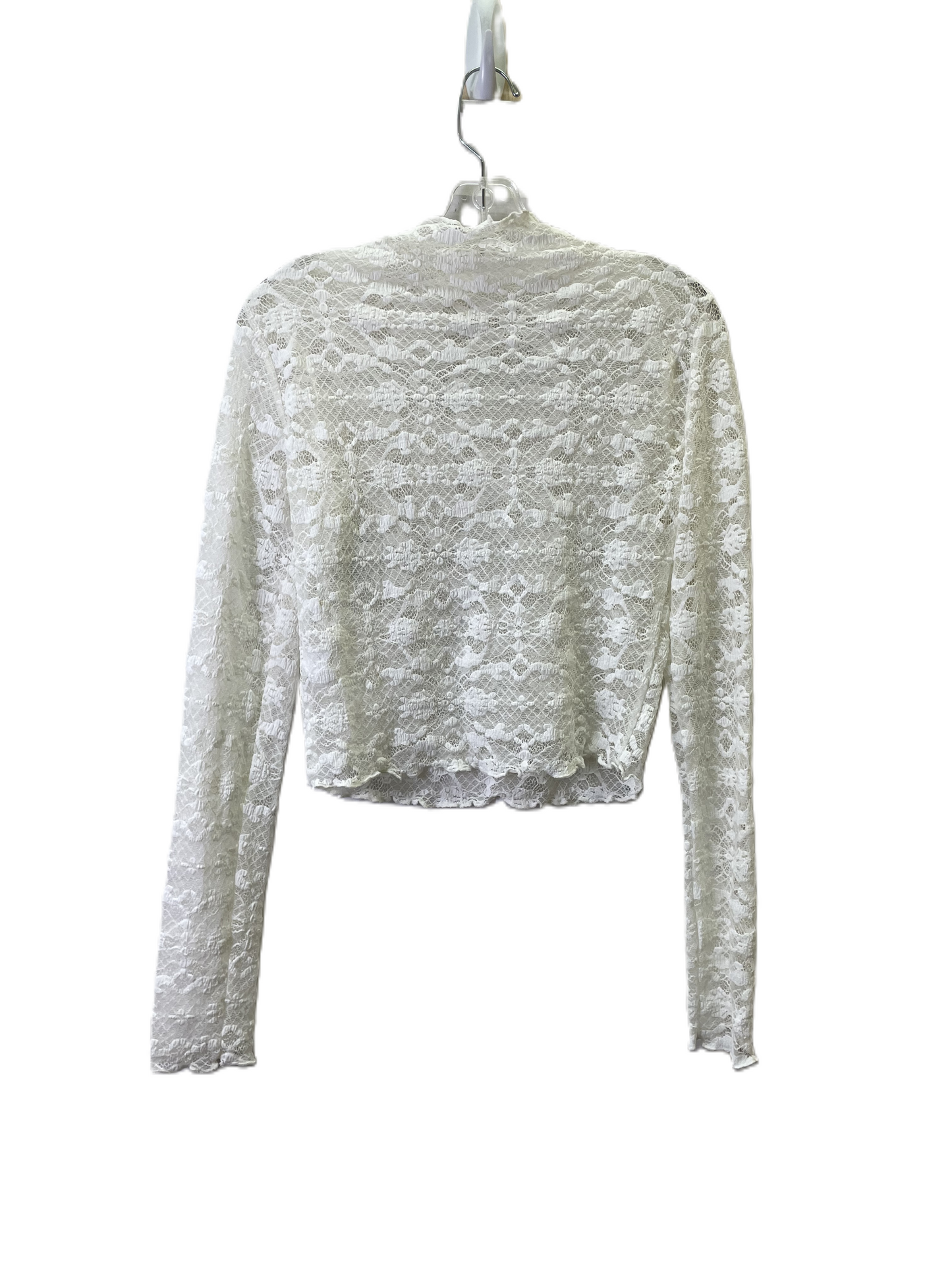 Top Long Sleeve By Bp In Cream, Size: M