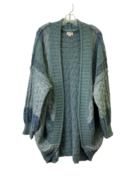 Sweater Cardigan By Pol In Teal, Size: M