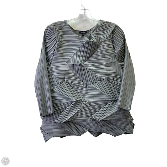 Top Long Sleeve By VEECA In Grey, Size: S