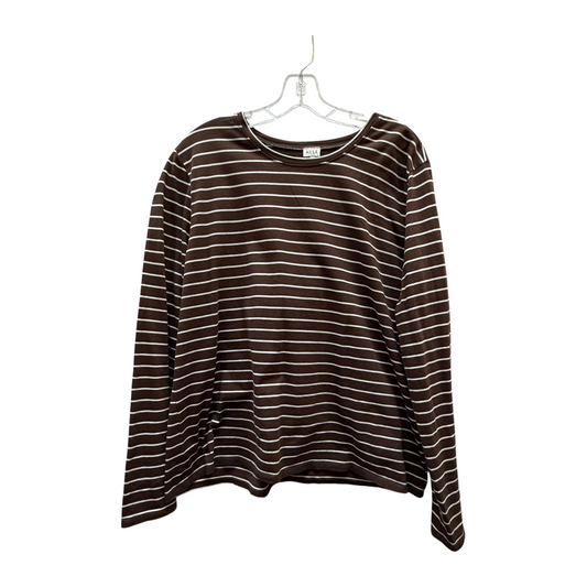 Top Ls By Kule In Brown & White, Size:1X