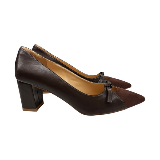 Shoes Heels Block By Cme In Brown, Size:9.5