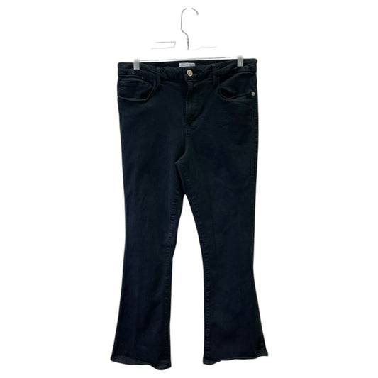 Jeans Boot Cut By Frame In Black Denim, Size:12