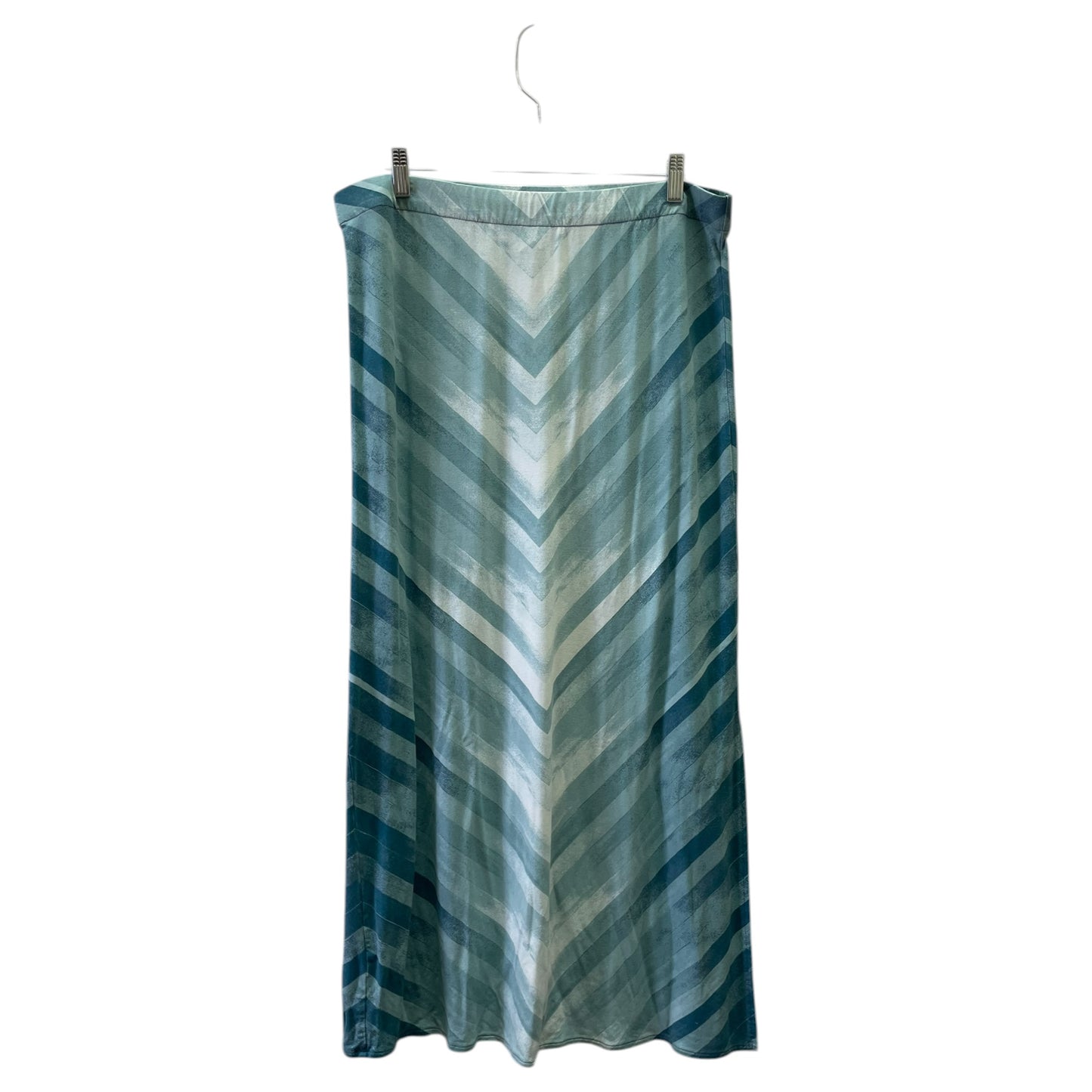 Skirt Maxi By Chicos In Blue & White, Size:M