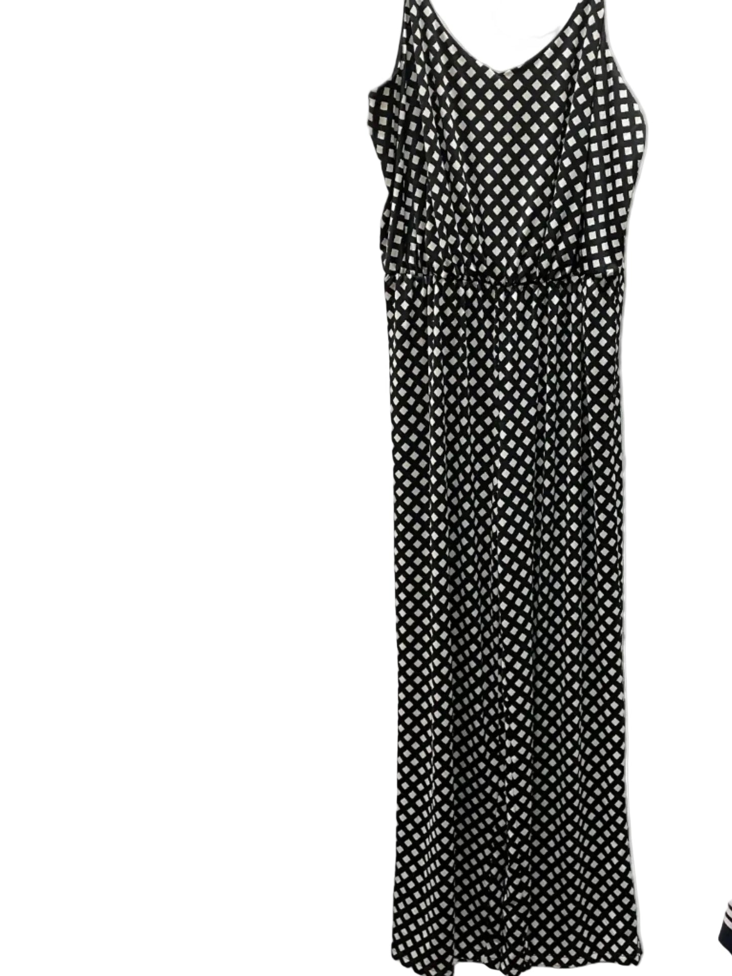 Jumpsuit By Agb In Black & Cream, Size:Xl
