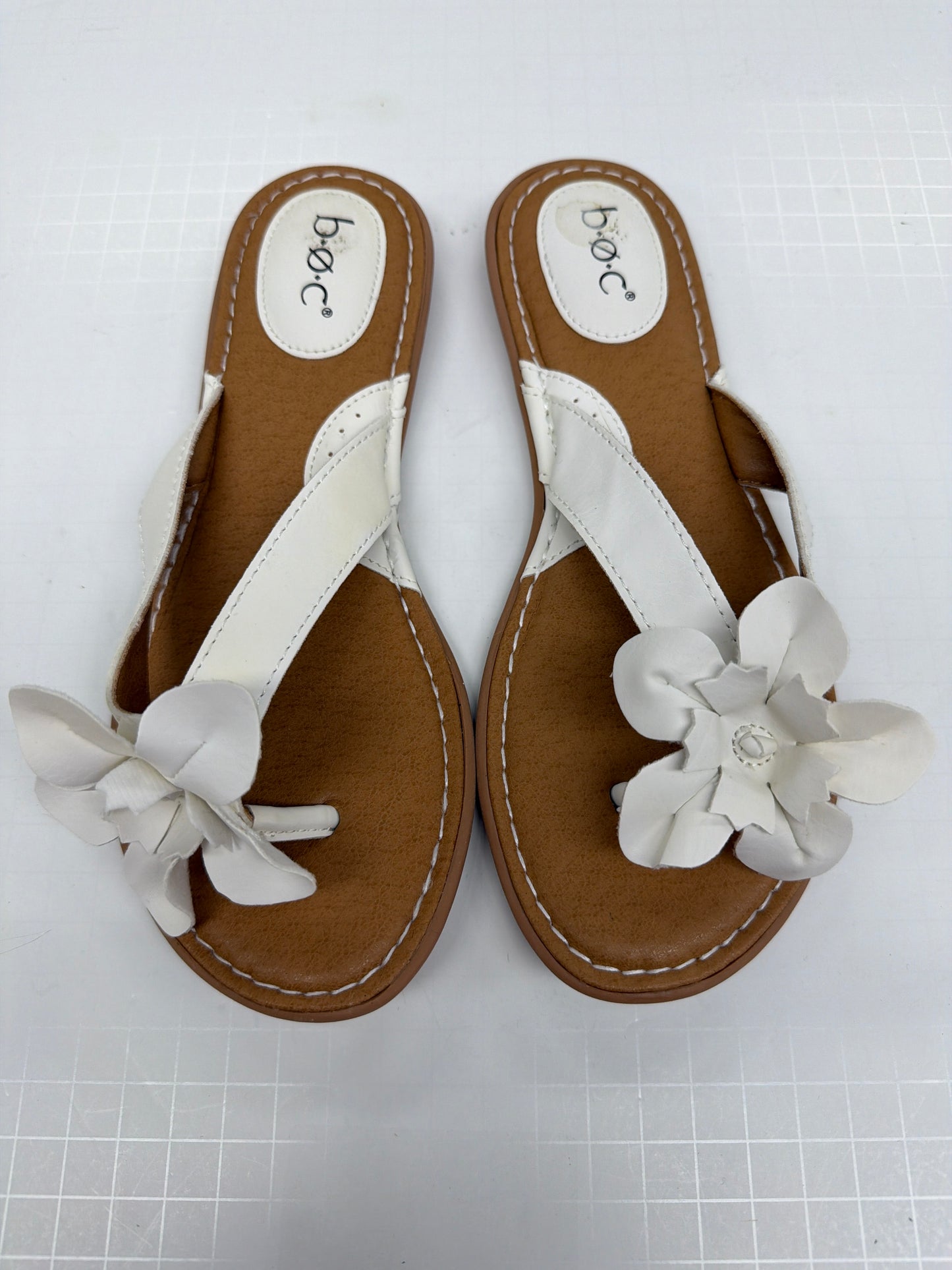 Sandals Flats By Boc In White, Size:7