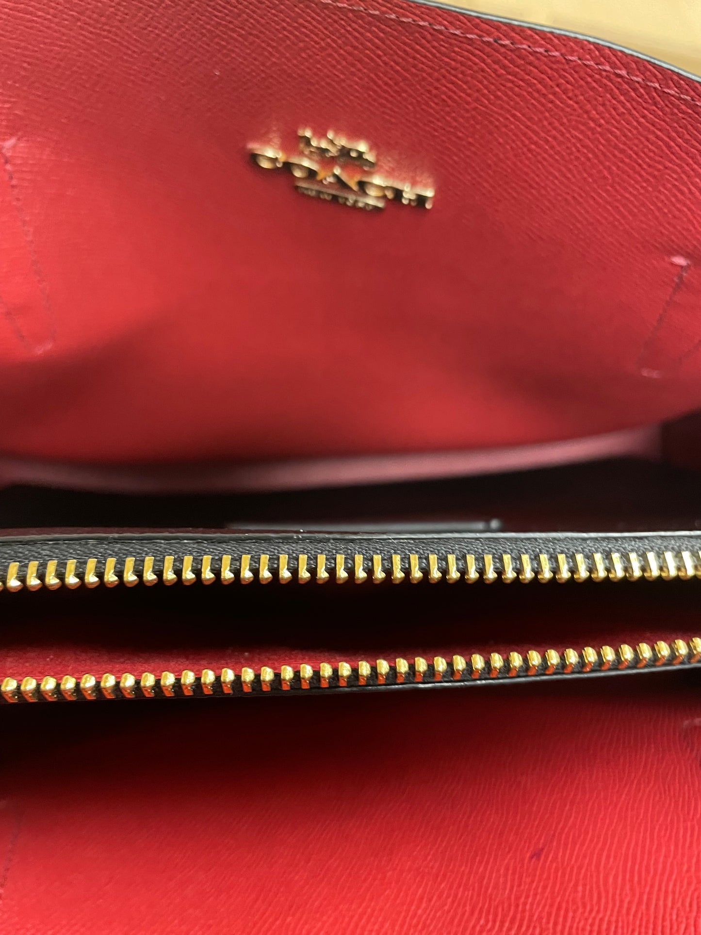 Handbag Designer By Coach In Black, Size:Large