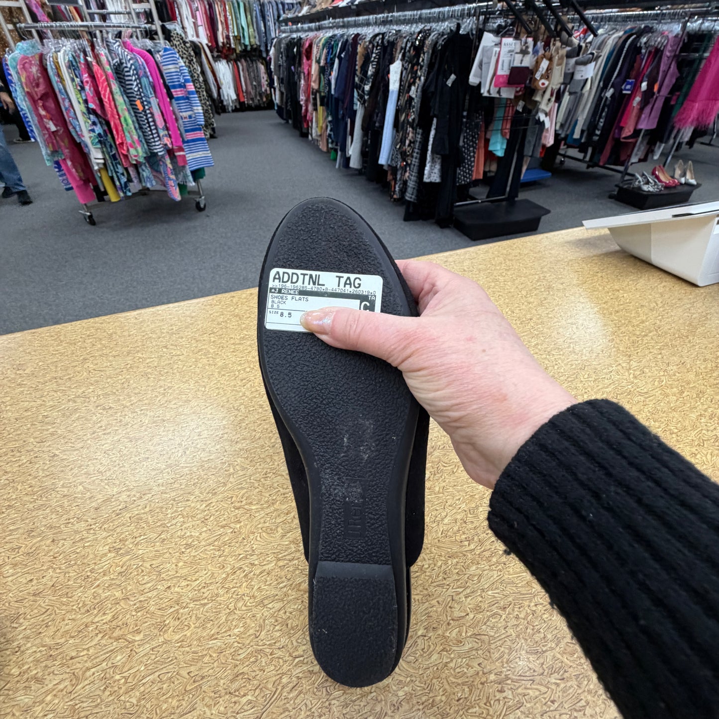 Shoes Flats By J Renee In Black, Size:8.5