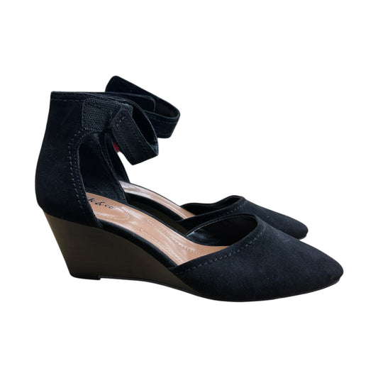 Shoes Heels Wedge By Style And Company In Black, Size:6.5