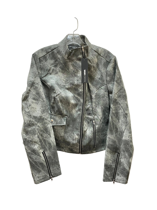 Jacket Other By Fashion Nova In Grey, Size:1X