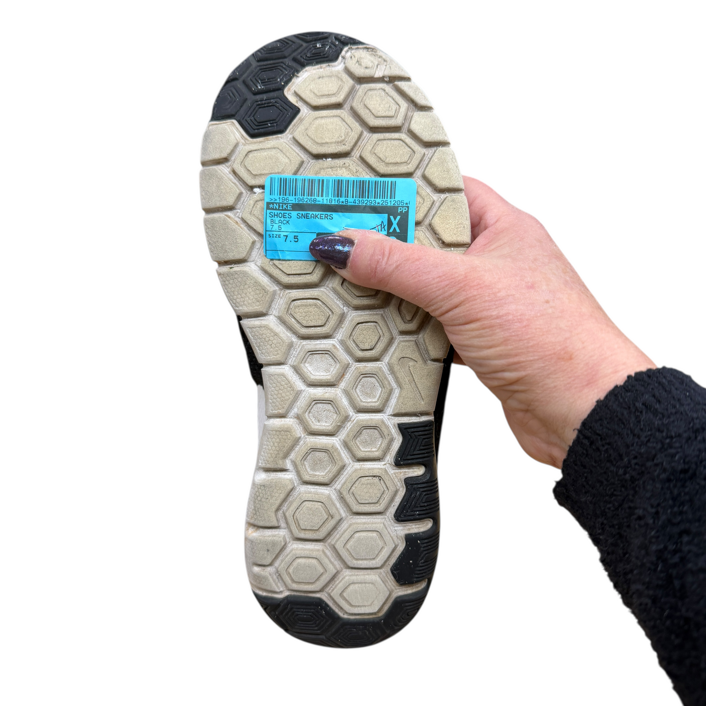 Shoes Sneakers By Nike In Black, Size:7.5