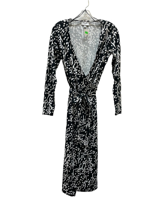 Dress Designer By Diane Von Furstenberg In Black & White, Size:Xs