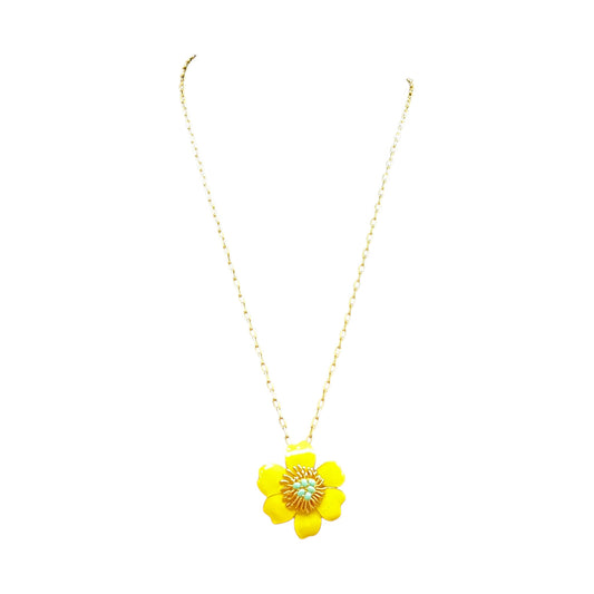 Necklace Pendant By J. Crew In Yellow