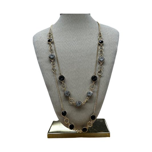 Necklace Layered By Charming Charlie In Black & Gold
