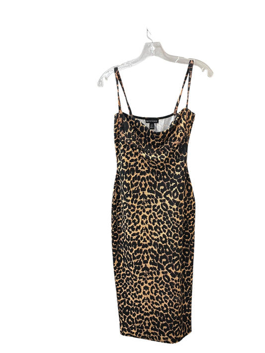 Dress Party Midi By Pretty Little Thing In Animal Print, Size:L