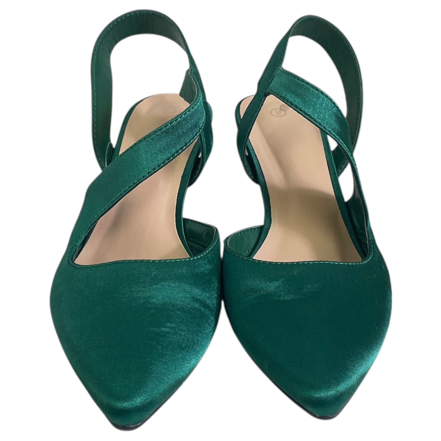 SHOES HEELS KITTEN by  MY SOFT In GREEN, Size: 9