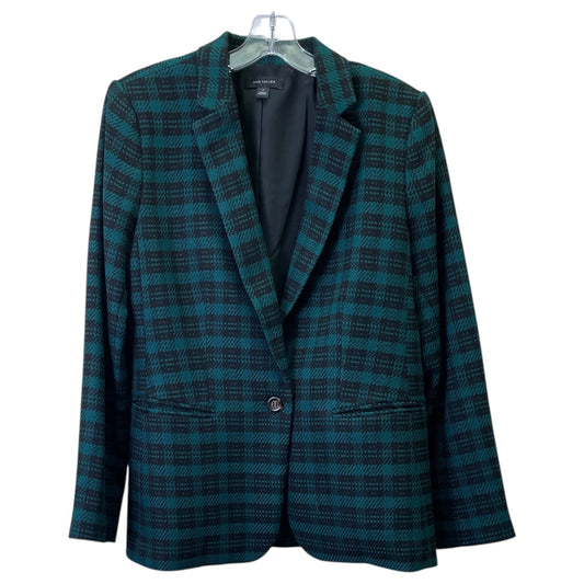 Blazer By Ann Taylor In Black & Green, Size:L