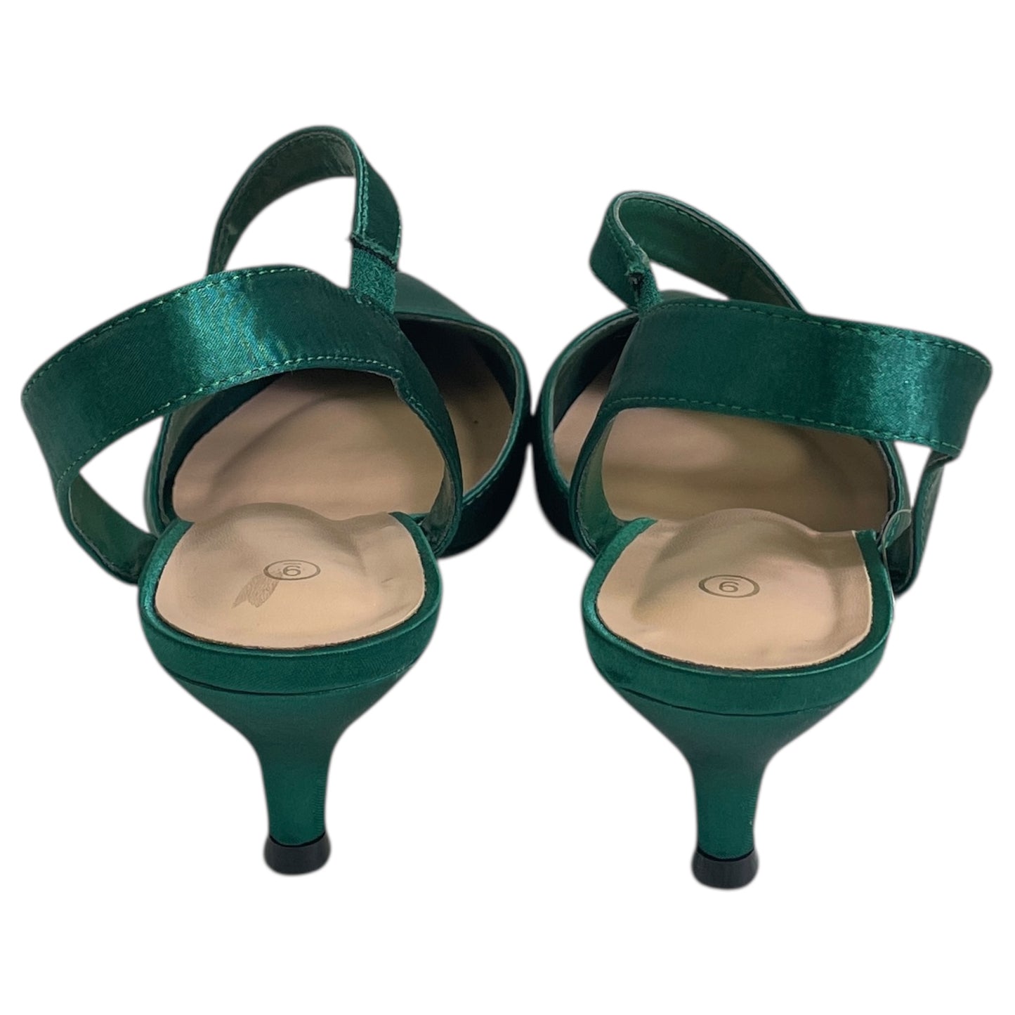SHOES HEELS KITTEN by  MY SOFT In GREEN, Size: 9