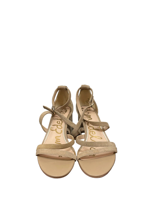 Shoes Heels Block By Sam Edelman In Taupe, Size:7