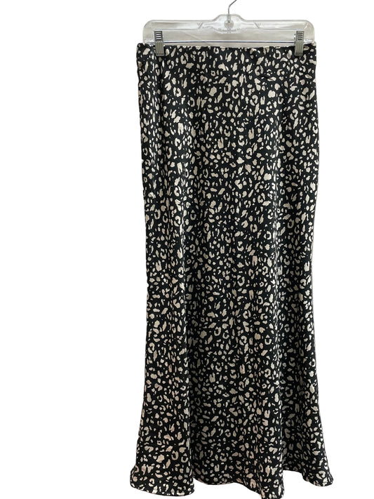 Skirt Maxi By Peach In Black & Cream, Size:M