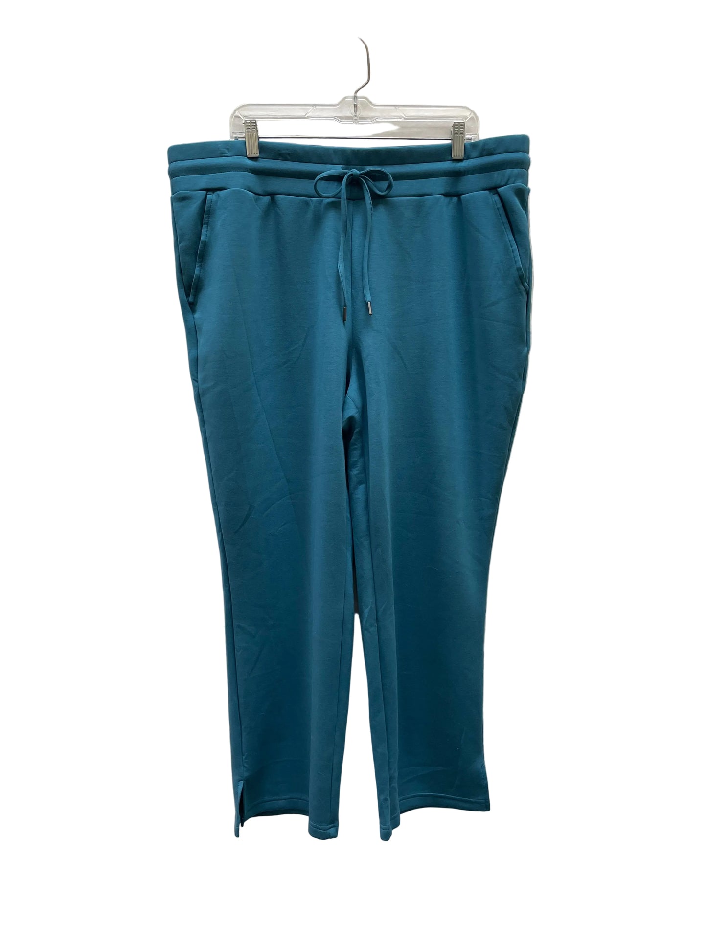 Pants Lounge By Belle By Kim Gravel In Teal, Size:1X