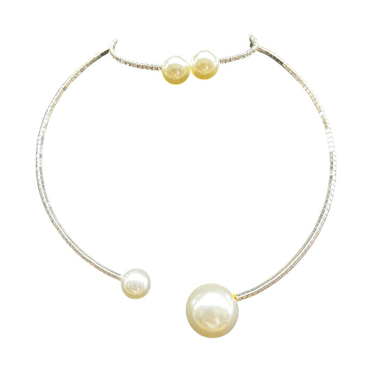 Necklace Set By Cme In White, Size:02 Piece Set