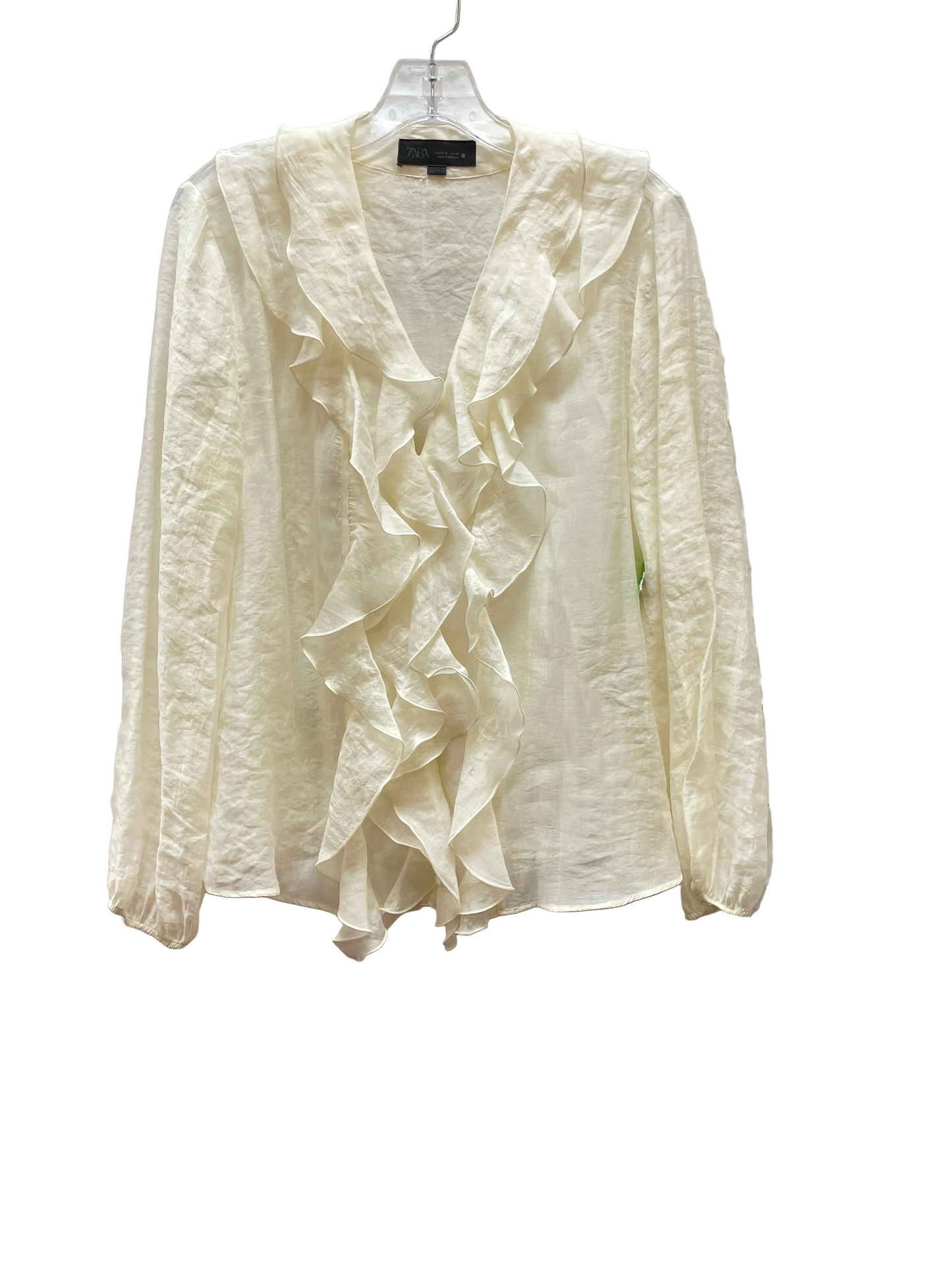 Top Ls By Zara In Cream, Size:M