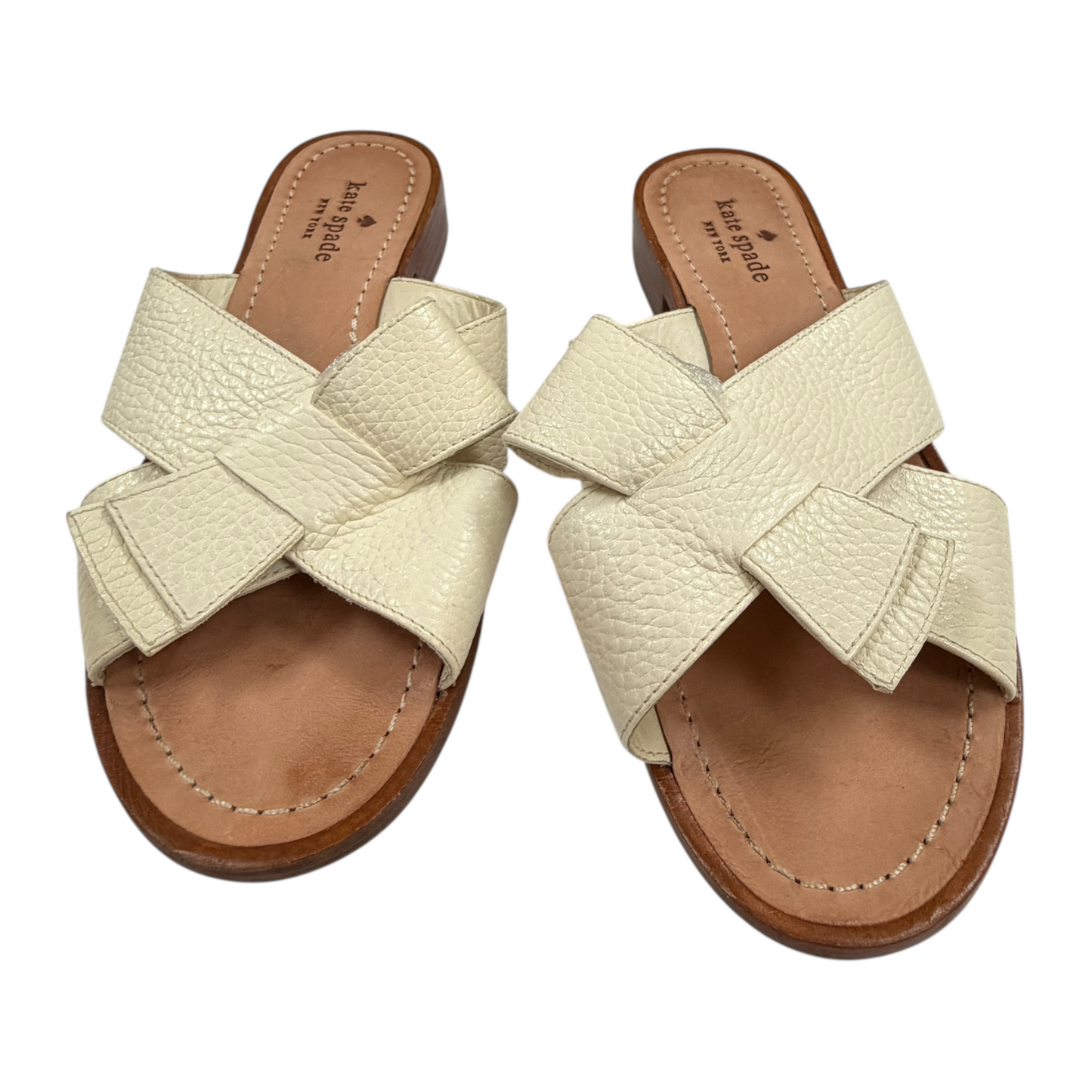 Shoes Flats By Kate Spade In Cream, Size:7