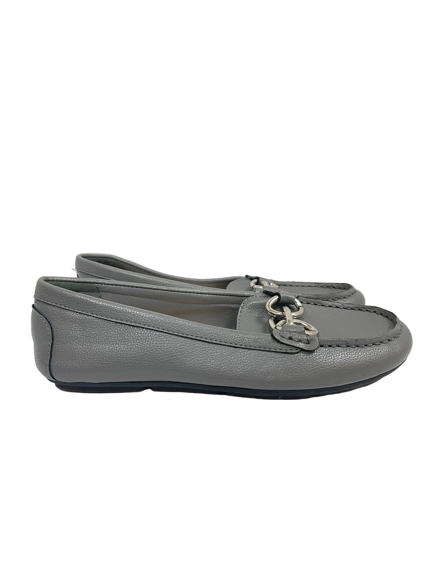 Shoes Flats By Calvin Klein In Grey, Size:8