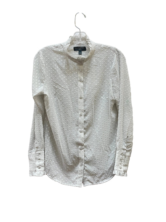 Blouse Ls By Banana Republic In Grey, Size:Xs