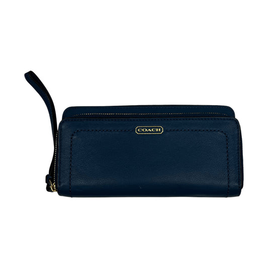 Wristlet Designer By Coach In Blue, Size:Large