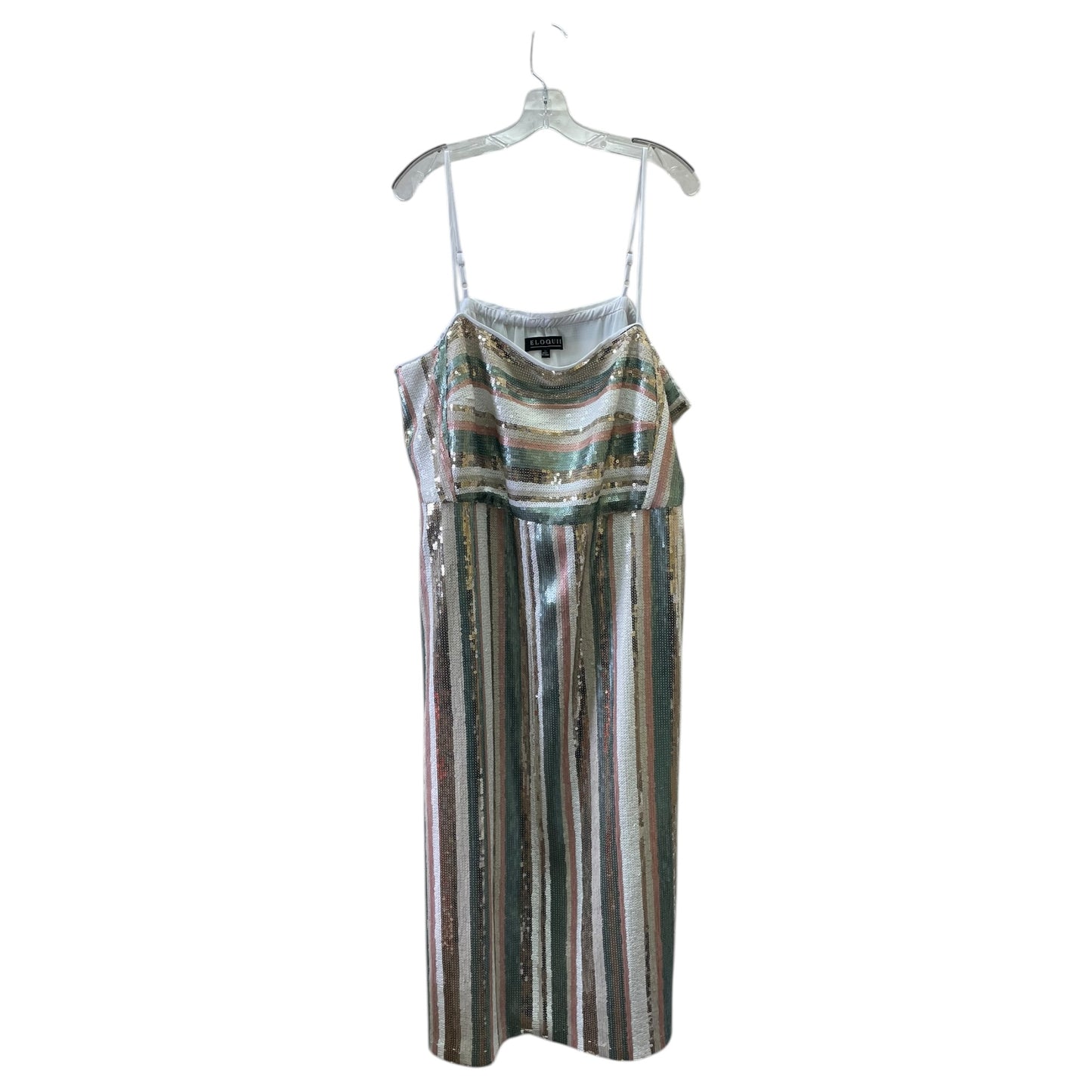 Dress Party Long By Eloquii In Multi, Size:3