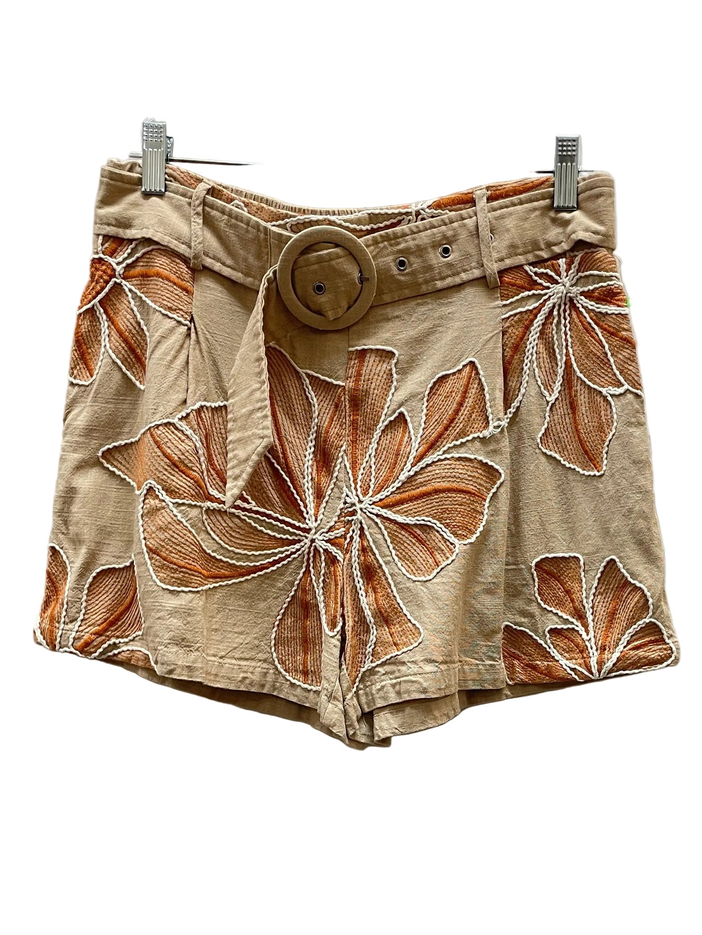 Shorts By Clothes Mentor In Orange & Tan, Size:L