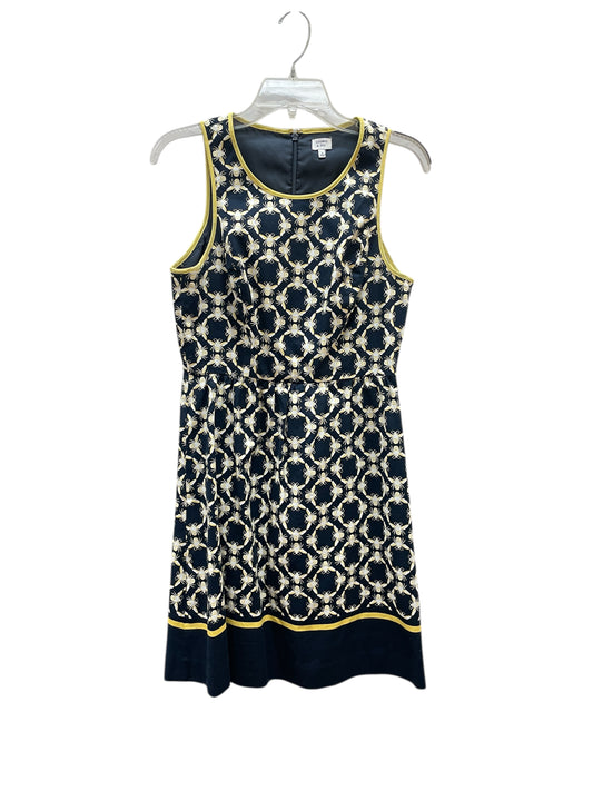 Dress Party Midi By Crown And Ivy In Blue & Yellow, Size:4