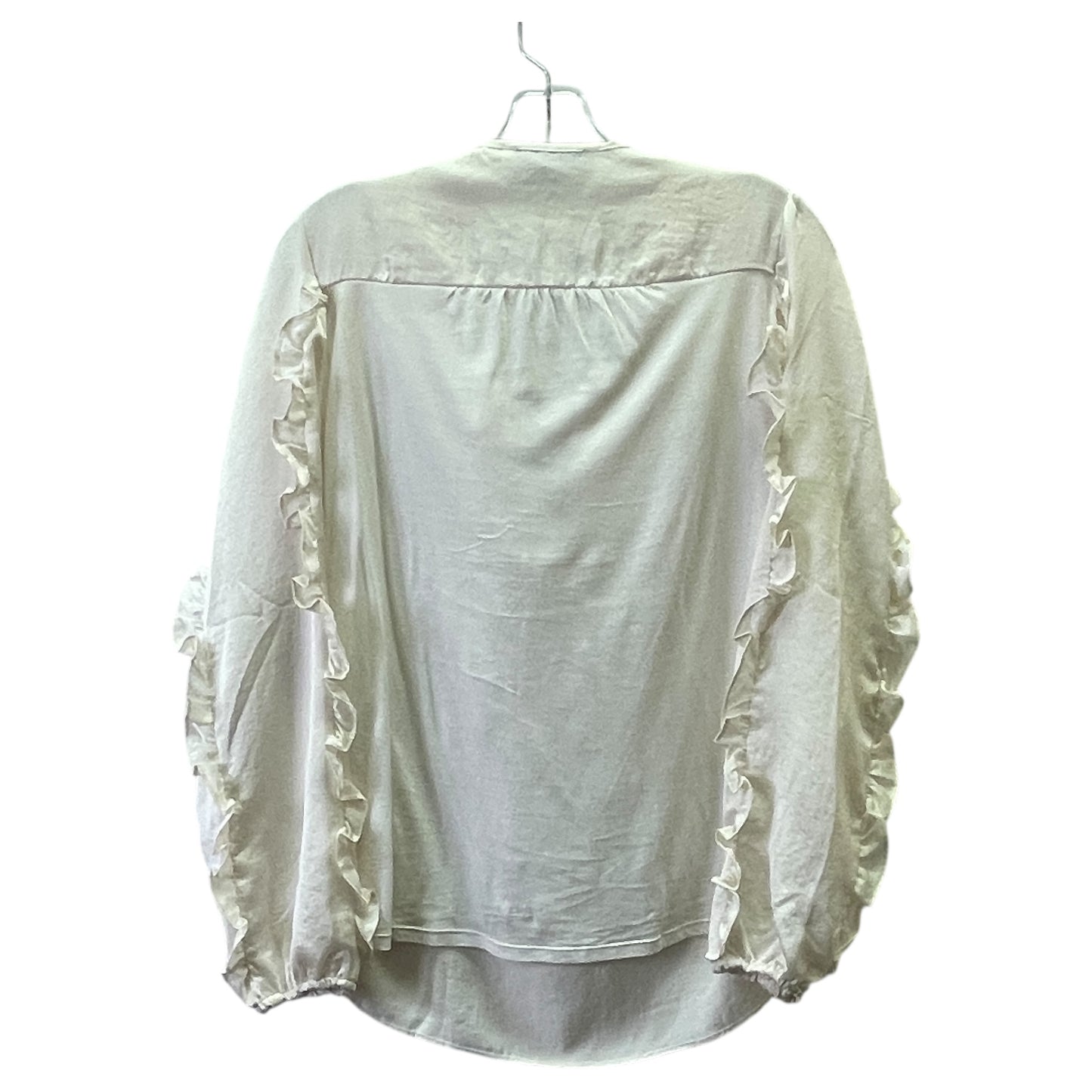 TOP LS by LOFT In CREAM, Size: M
