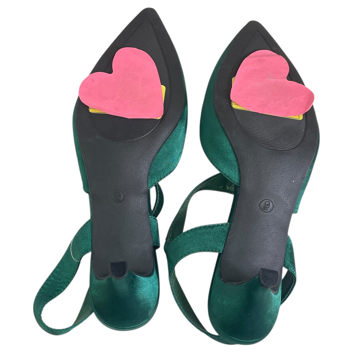 SHOES HEELS KITTEN by  MY SOFT In GREEN, Size: 9