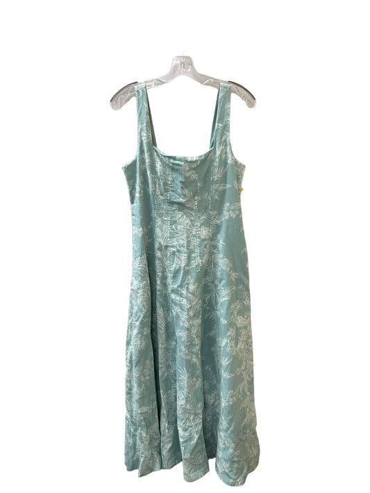 Dress Casual Maxi By Loft In Green & White, Size:S